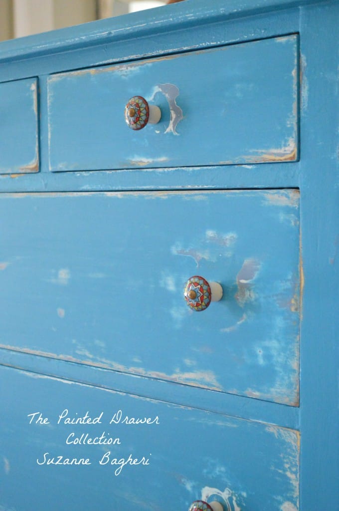 Corinth Blue Dresser www.thepainteddrawer.com