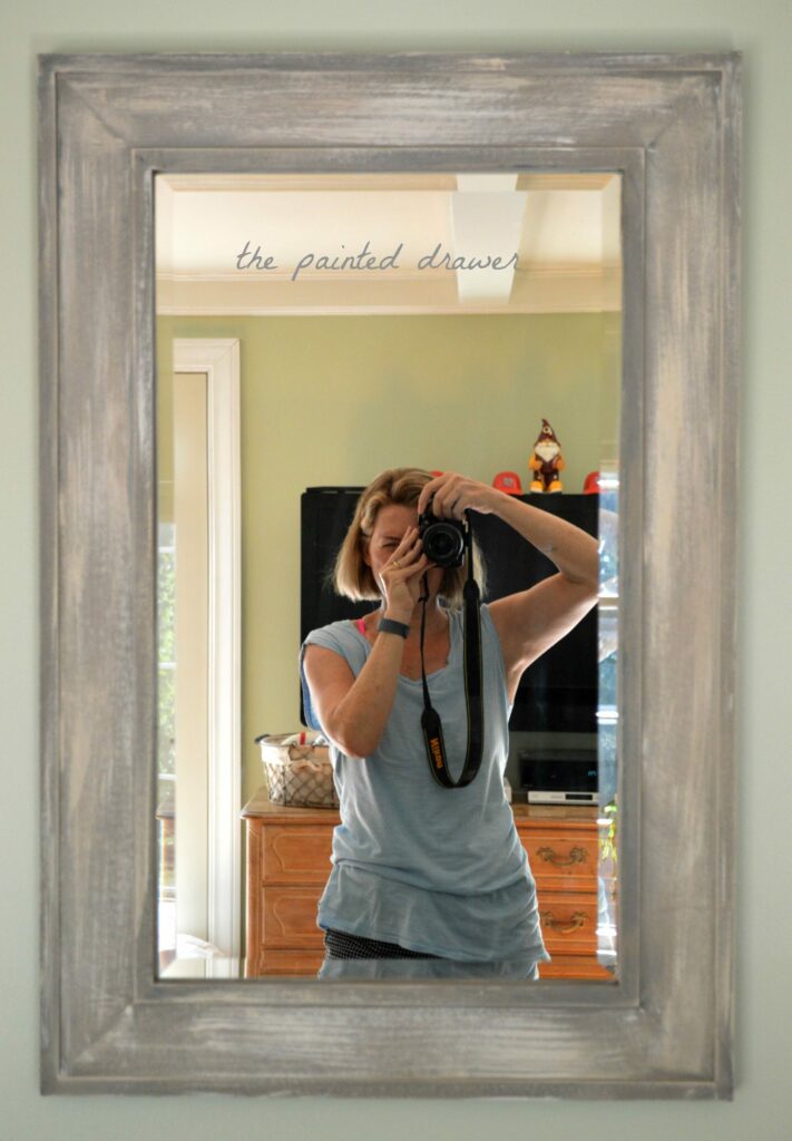 Weathered Wood Look With Paint, How To Use Chalk Paint On A Mirror Frame