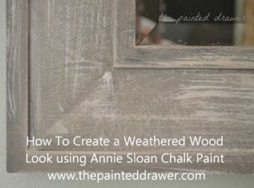 How to Create the Weathered Wood Look on a Plastic Mirror Frame