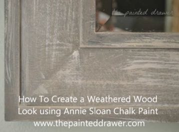 How to create a fake wood look using chalk paint 