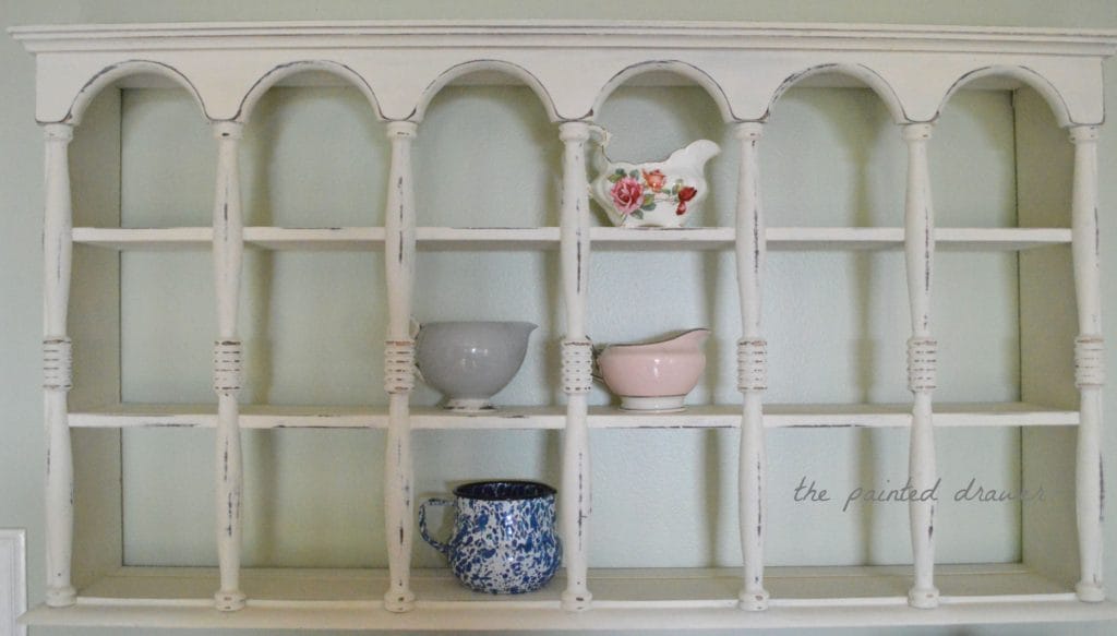 Cottage Shelf www.thepainteddrawer.com