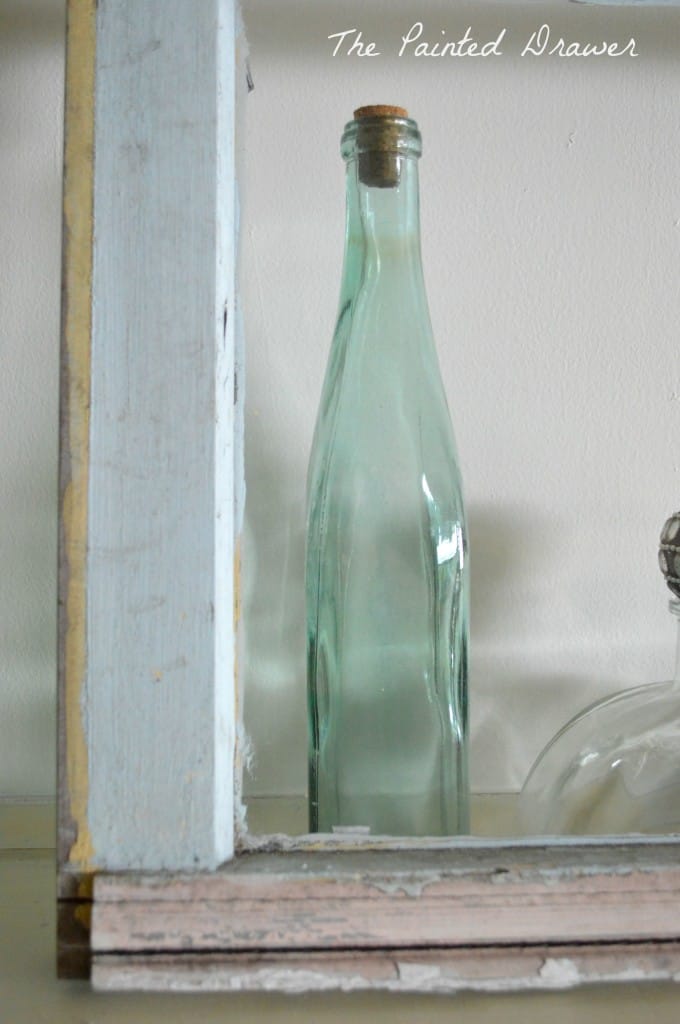 Vintage Bottle www.thepainteddrawer.com