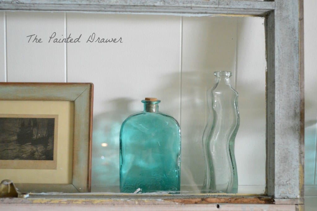 vintage bottles www.thepainteddrawer.com