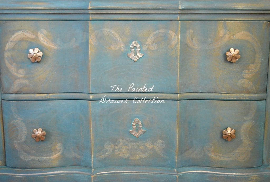 Drexel Shell Cabinet in Annie Sloan Aubusson