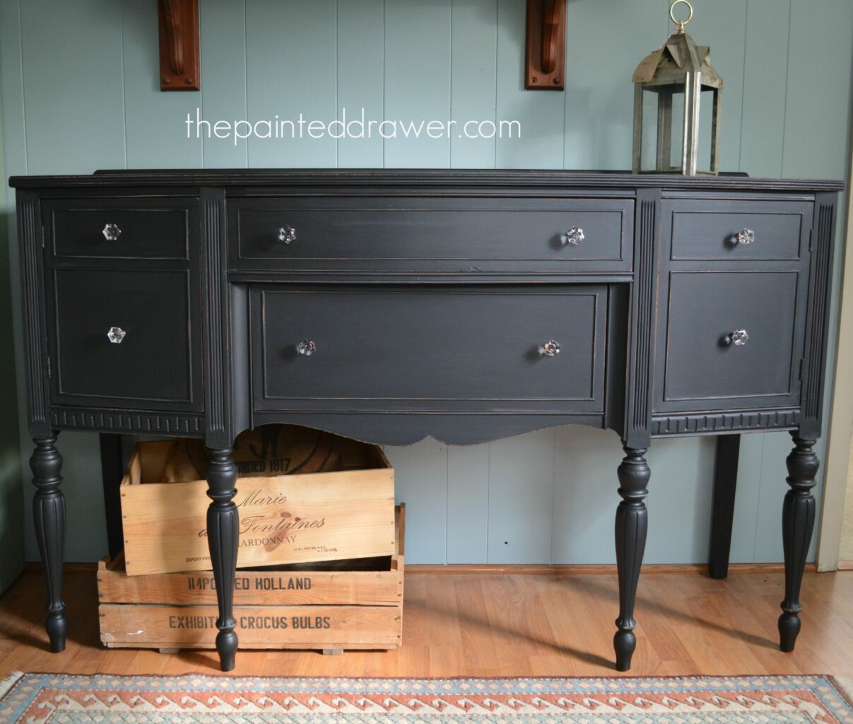 Vintage Chest In Black Reveal General Finishes Chalk Style Paint