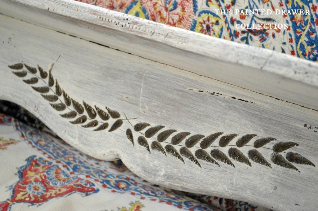 Shelf in a wash of Annie Sloan Old Ochre chalk paint