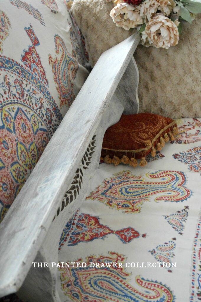 Shelf in a wash of Annie Sloan Old Ochre chalk paint