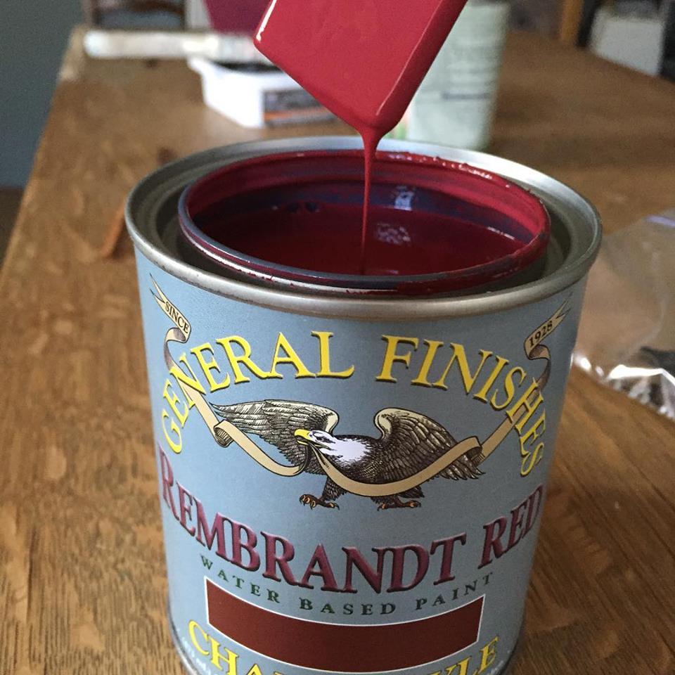 Rembrandt Red Chalk Style Paint by General Finishes www.thepainteddrawer.com