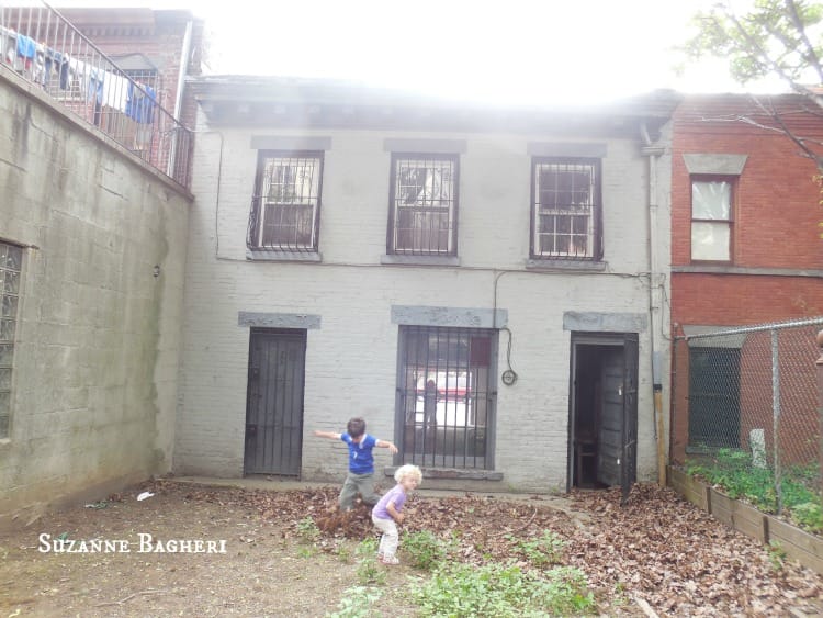 Carriage House Brooklyn back yard view