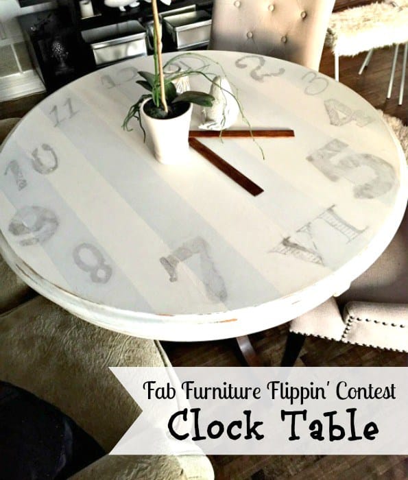 clock table makeover