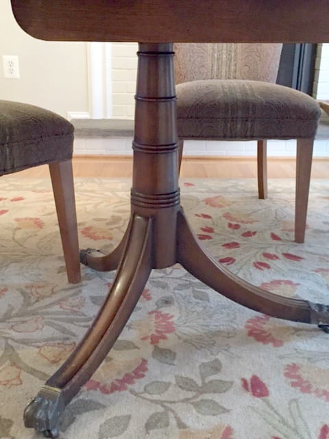 Duncan Phyfe Dining Table Legs