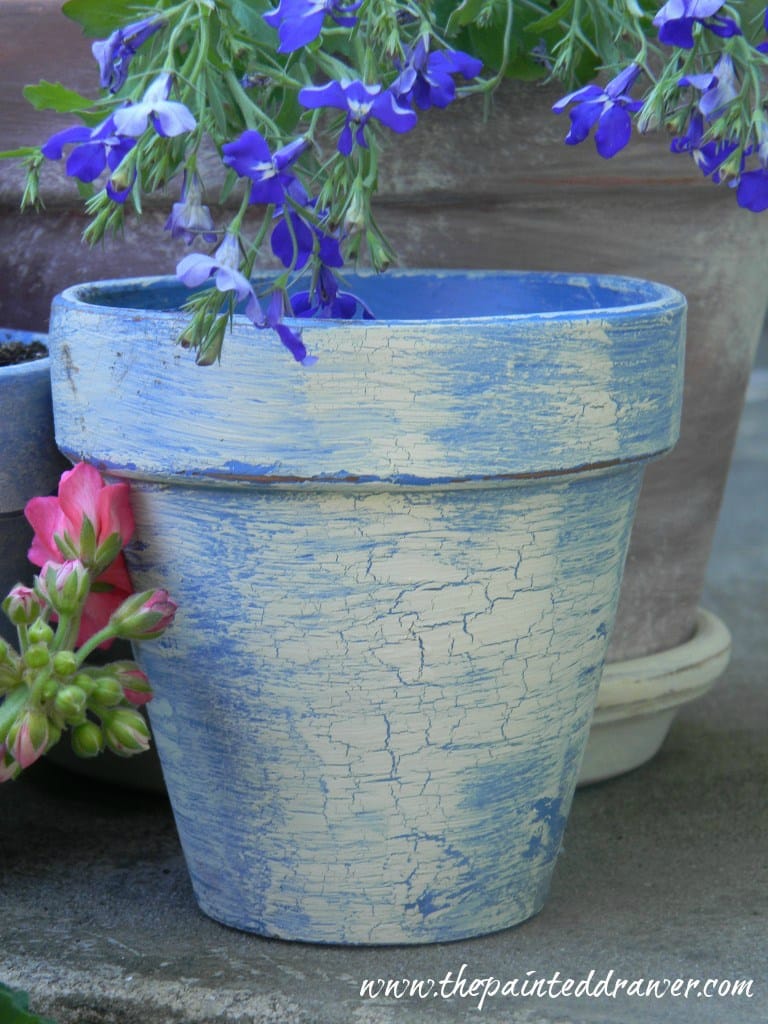 A Beautiful Summer Garden and Painted Pots