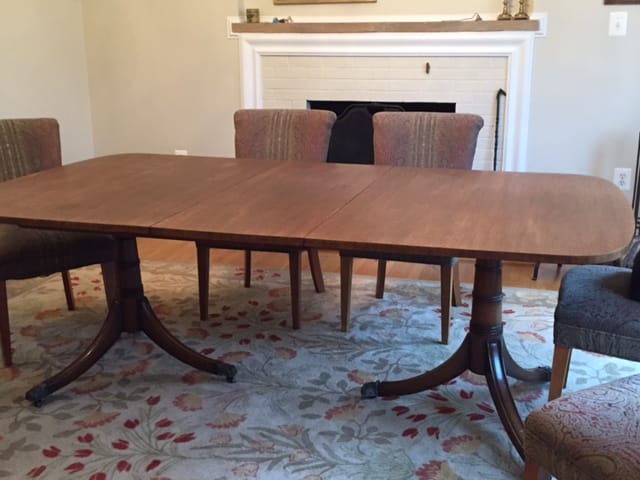 Duncan phyfe dining discount room table and chairs