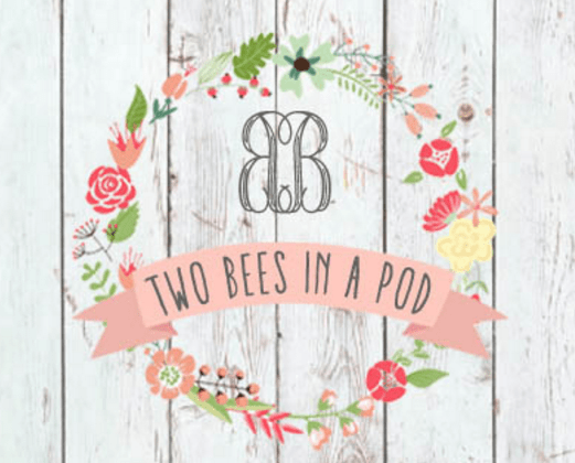 two bees in a pod