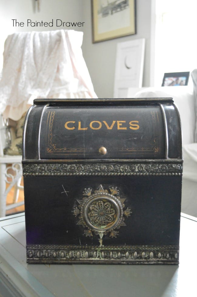 Vintage Cloves Bin