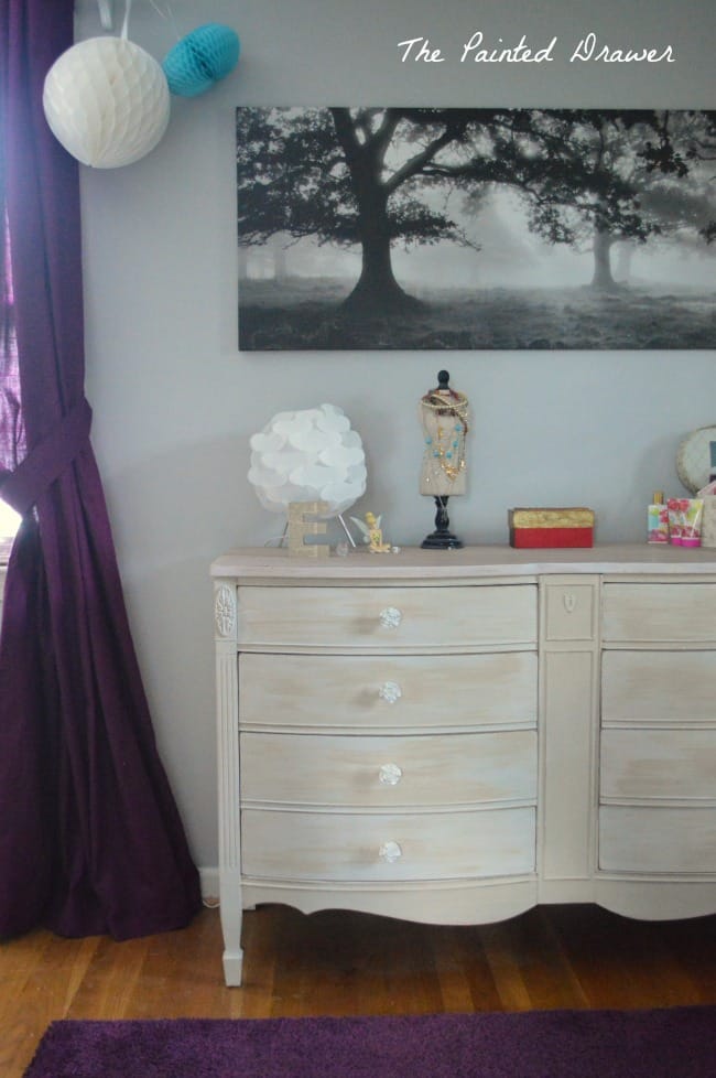 Ella's Room with Blush Dresser and Ikea Print