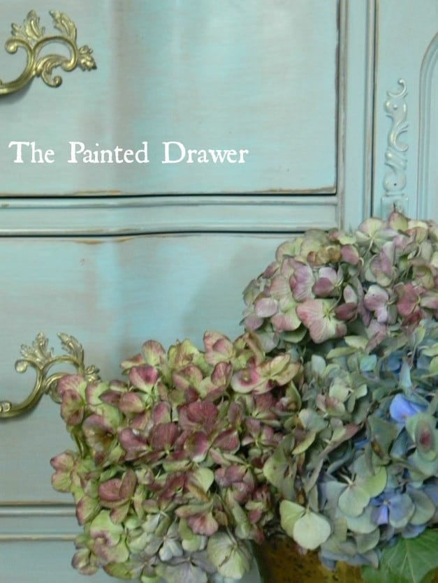 Painted Drawer in Annie Sloan Chalk Paint in Provence mix by The Painted Drawer