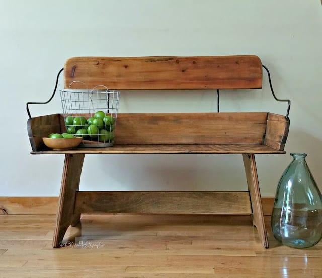 Carriage Bench by Redo It Yourself Inspirations shared on The Painted Drawer Link Party