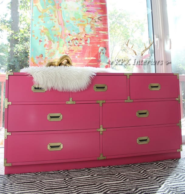 Campaign Dresser in Hot Pink by RPK Interiors