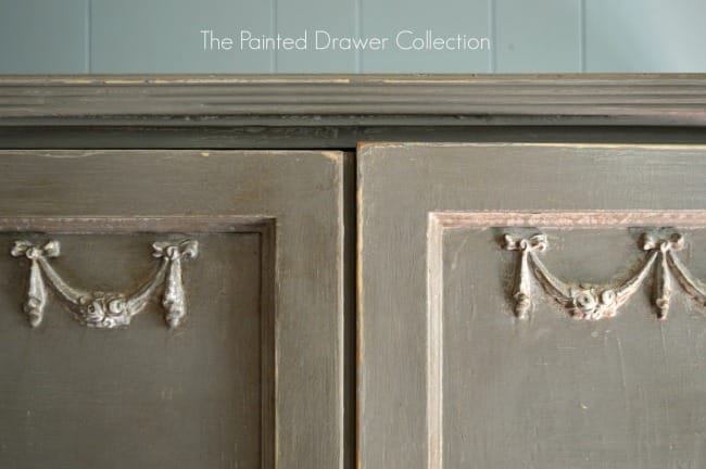 Lily's Armoire painted in French Linen and dark wax detail2