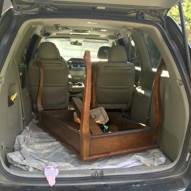 Table in Minivan