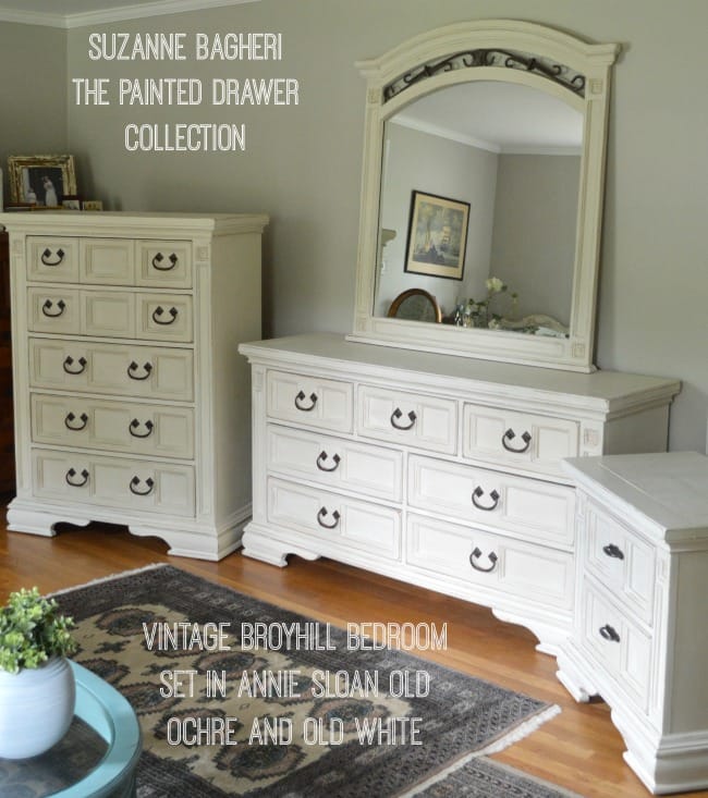 Broyhill Bedroom Set painted in Annie Sloan chalk paint