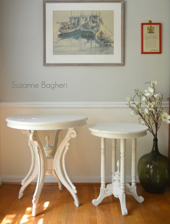 Creamy White Tables in Annie Sloan Old White
