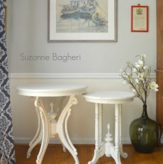 Creamy White Tables in Annie Sloan Old White