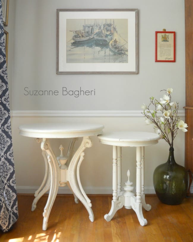 Creamy White Tables in Annie Sloan Old White