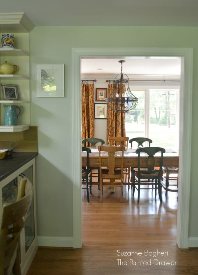 Dining Room with Planked Wall