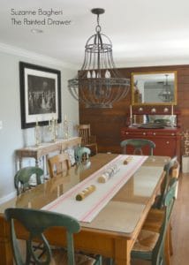 Dining Room with Planked Wall