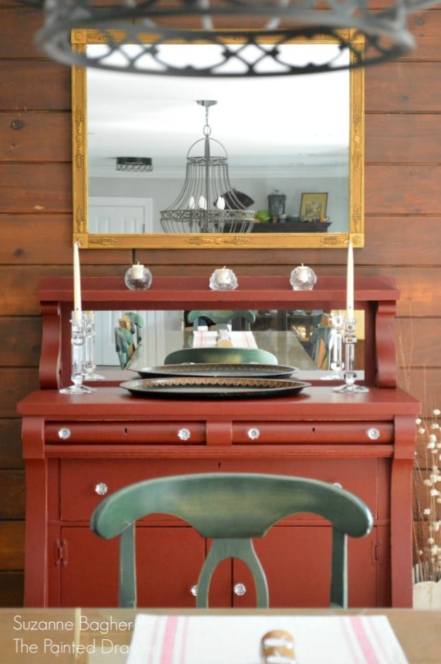 Dining Room with Planked Wall