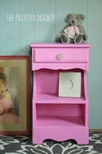 Spring Azalea by Benjamin Moore vintage nightstand