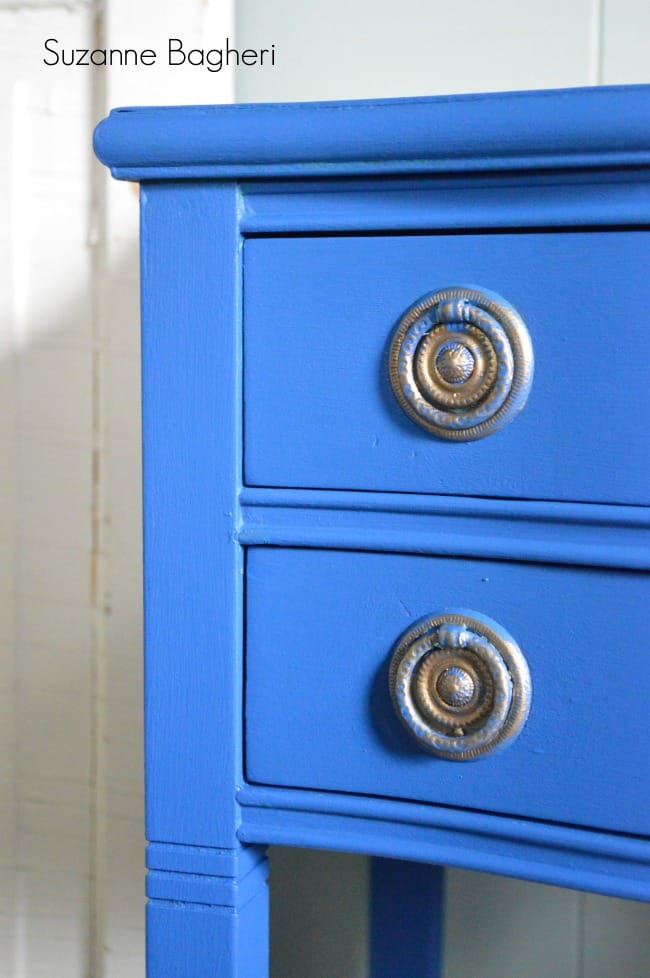 Benjamin Moore Blue Suede Shoes Table