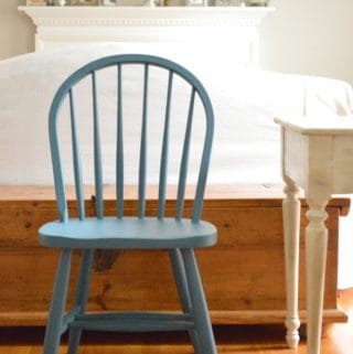 blue farmhouse chair
