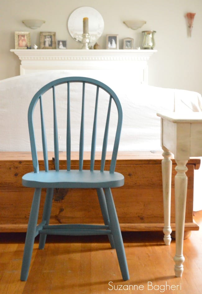 blue farmhouse chair