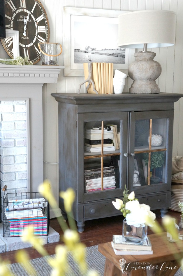 Farmhouse Cabinet Makeover by Seeking Lavender Lane
