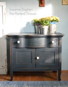 Midnight Blue Farmhouse Cabinet