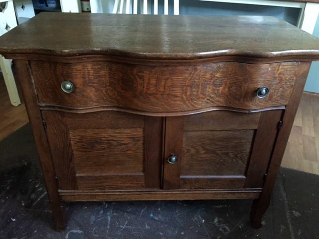 oak cabinet