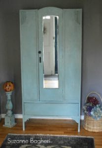 Duck Egg Vintage Armoire by Suzanne Bagheri