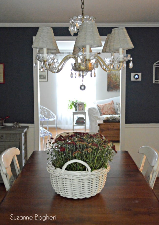 Dining Room in Sherwin Williams Rainstorm