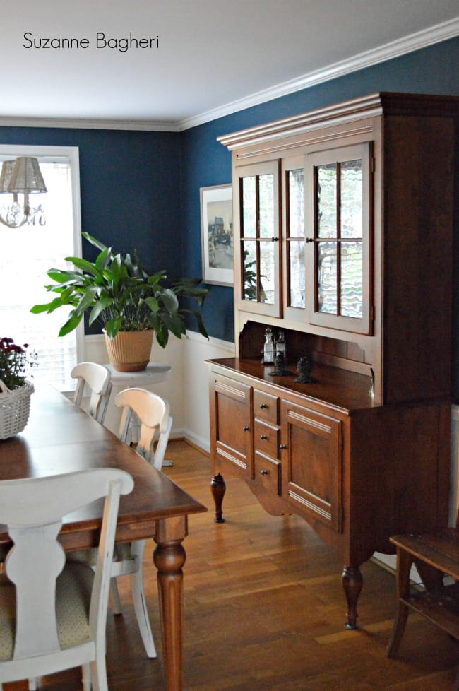 Dining Room in Sherwin Williams Rainstorm