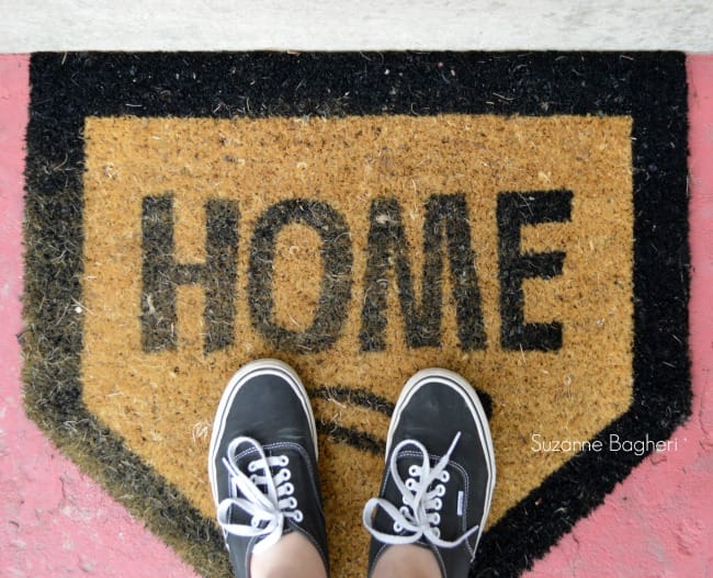 Home Plate front door mat