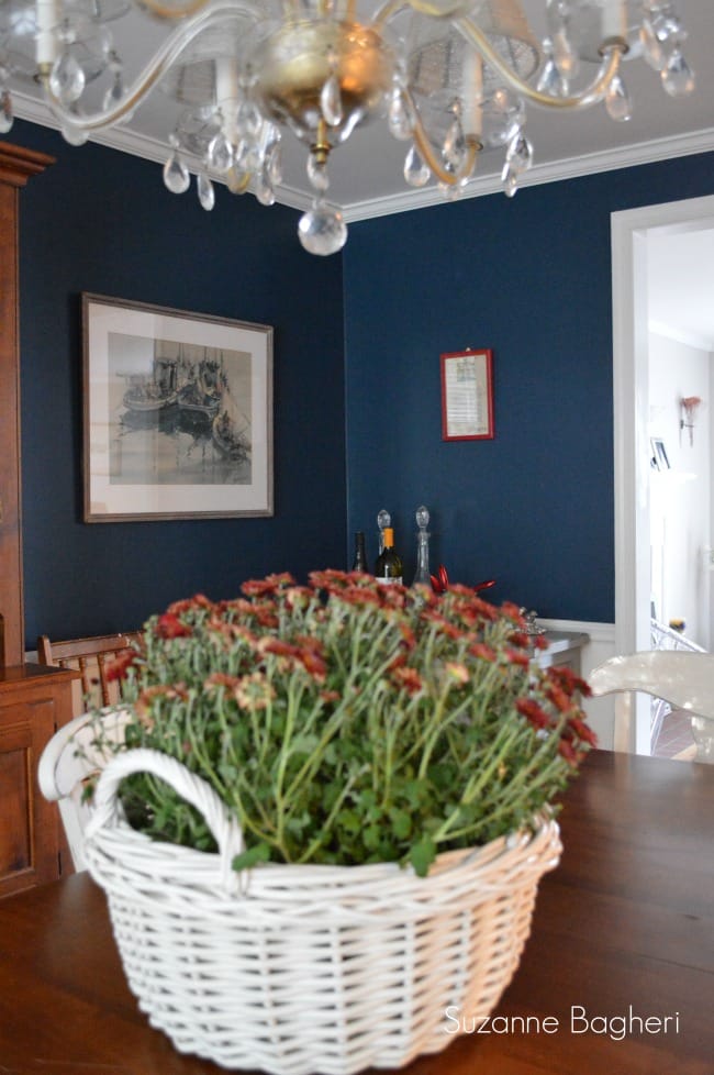 Dining Room in Sherwin Williams Rainstorm