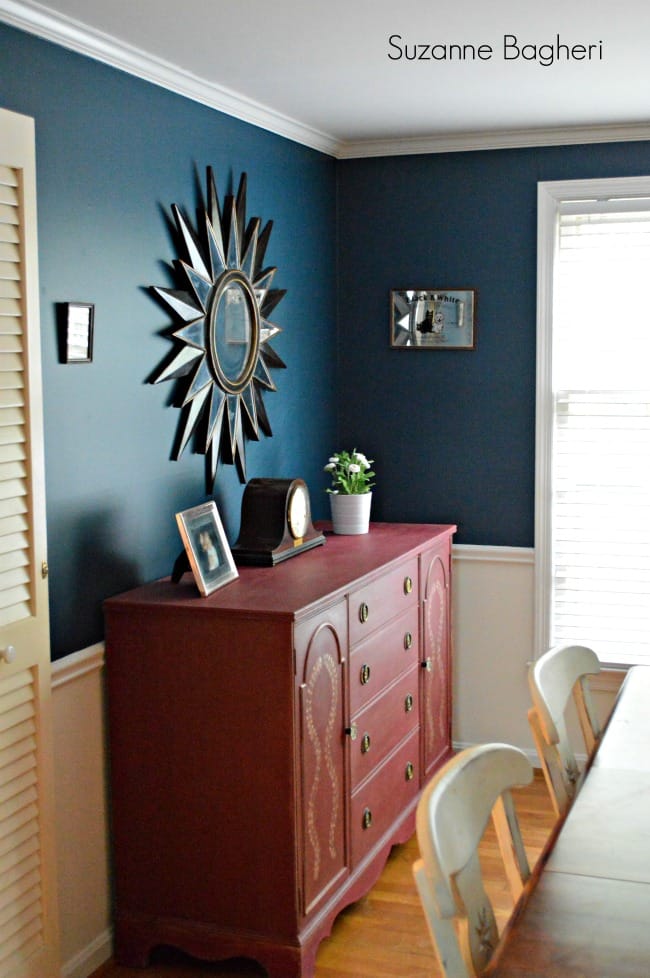 Dining Room in Sherwin Williams Rainstorm