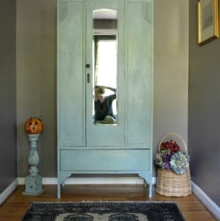Vintage Armoire in Duck Egg Blue