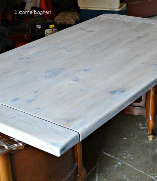 whitewashed farmhouse tabletop