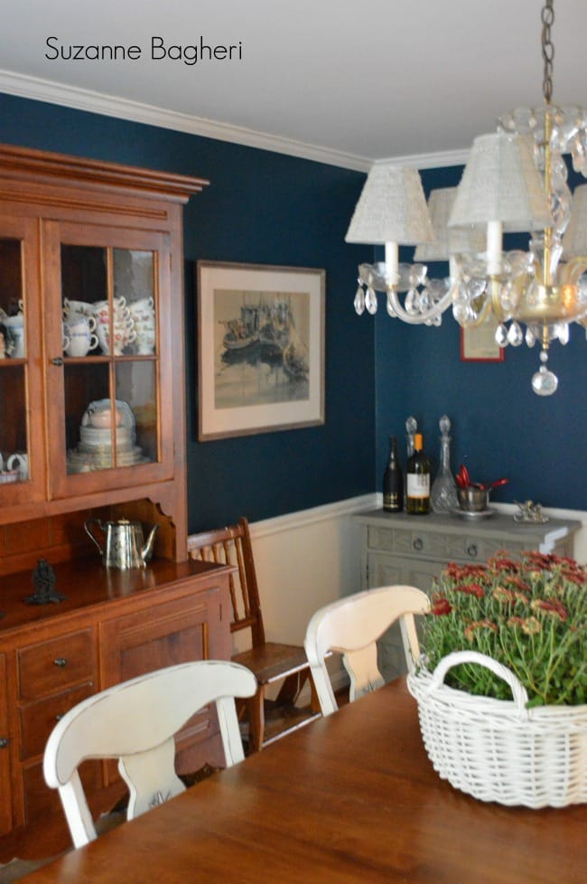 Dining Room in Sherwin Williams Rainstorm