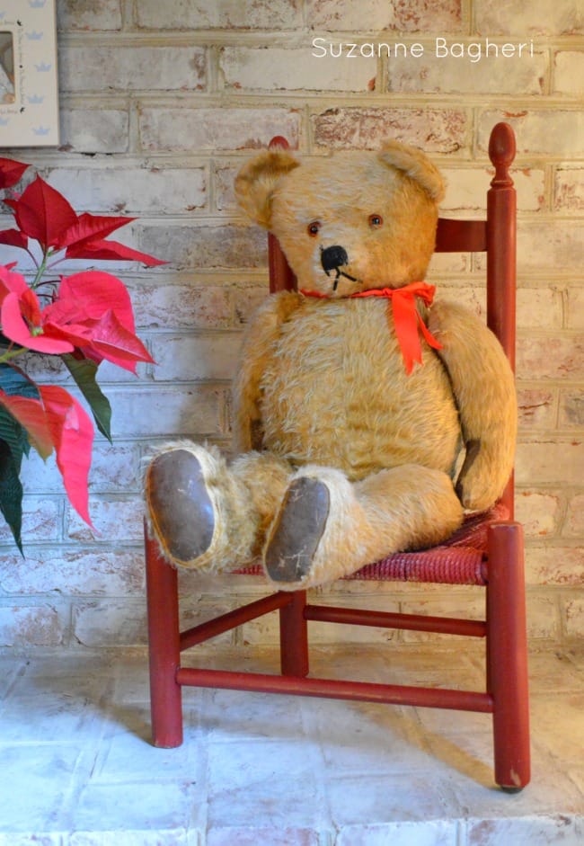 Vintage Teddy Bear for Christmas