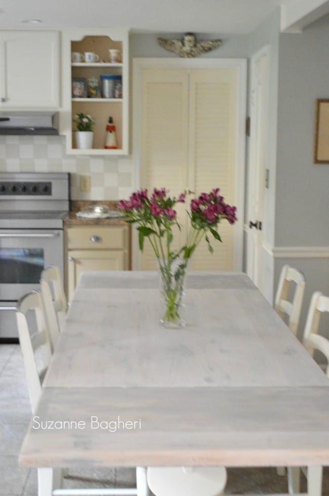 Whitewashed Farmhouse Table